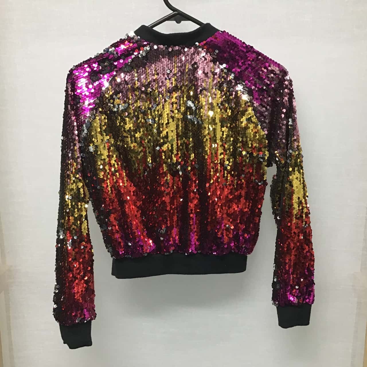 rainbow sequin jacket plus size