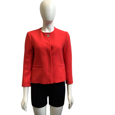 Zara Basic Womens  AUS Size M Front Button Blazer Red