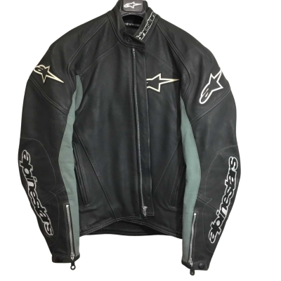 alpine stars size 32 Motorbike Jacket. Cow Leather, Polyester. Black. Size 36