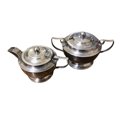 Silver Plated Creamer & Sugar Dish - VINTAGE