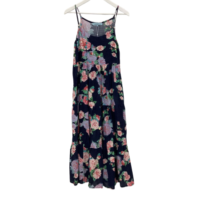Mombasa Rose Womens  Size M Floral Dress Navy Blue BNWT