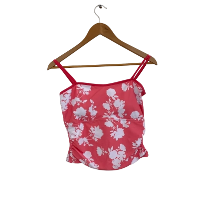 Beachsissi Womens  Size M Bikini Top Floral / Pink  / White 