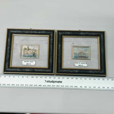 2x Mini Maltese Artworks 