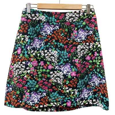Review Multicoloured Floral A-Line Skirt Size 10