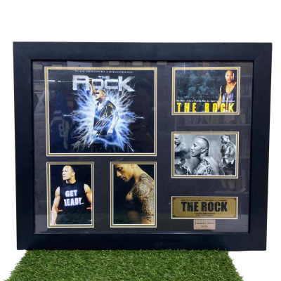 The Rock WWF/WWE Champion Framed Photos