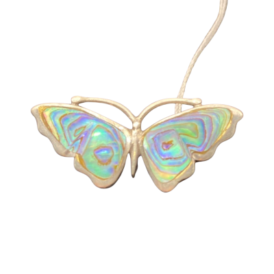  Womens Brooch Blue / Other Butterfly Silver /Pua