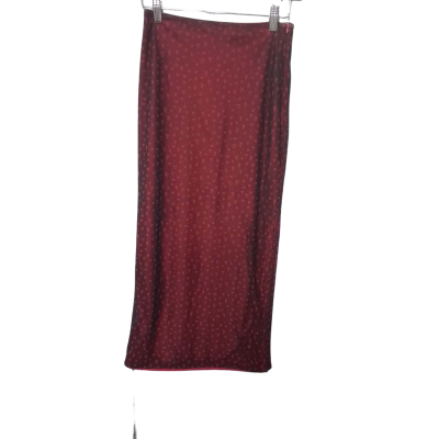 Tiger Mist Women's Size M Maxi Skirt / Pencil Skirt Red 