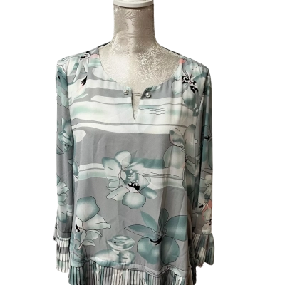 Liz Jordan Limited Edition Floral Ivory Long Sleeve Shirt  Size 14 / Multicoloured 
