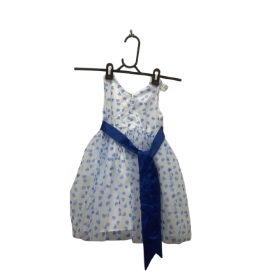 Ollies Place Kids  Size 2 Dress Blue/White