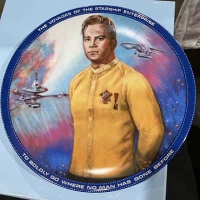  Collectors Star Wars James T Kirk  Plate