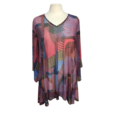 TS Womens  Size 14 Multicolour Loose Fit Kaftan Top