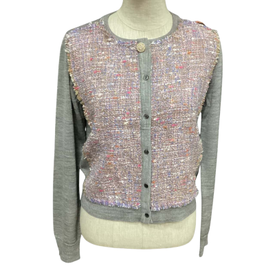  Nina MCW Wool Blend  Size S Button-down Cardigan Grey 