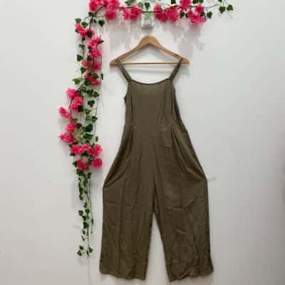 Sass Womens  Size 8 Jumpsuit Olive 