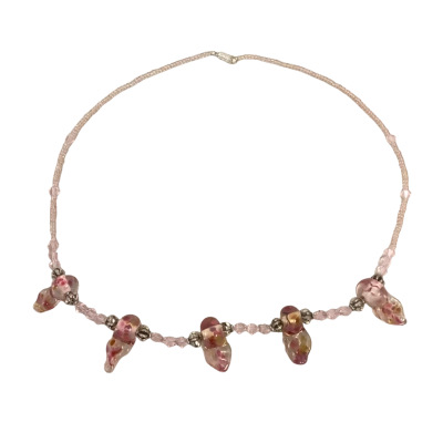 Kerry Designs Handmade Italian Glass Beaded Necklace w Gift Bag