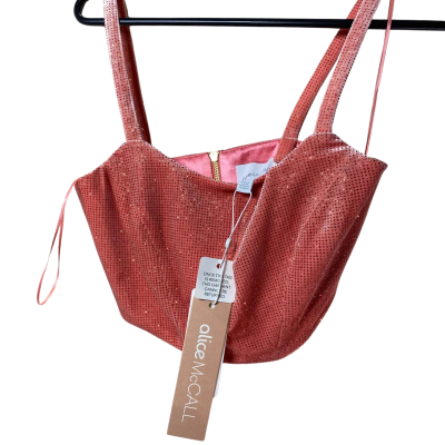 alice McCall Womens  Size 6 Guava Midnight Top 