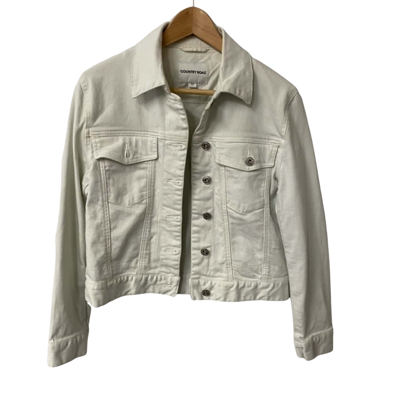*CLEARANCE* Country Road Womens Size 6 / XXS Denim Jacket White (s)