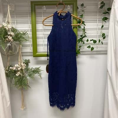 Bariano Brand New With Tags Womens  Size 8 Cocktail / Formal Dress Navy Blue 
