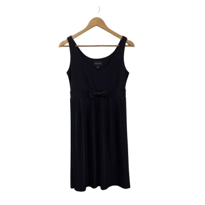 Garfunkle Womens  Size 12 Pleated Sleeveless Dress  Black  