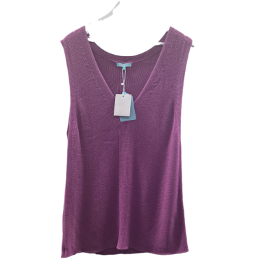 BNWT: Blue Illusion Knitted V-Neck Tank Top Size 2L 