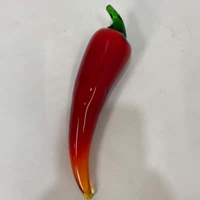Hand made Glass Blown large Chilli
