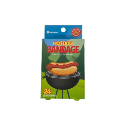 New SwissCare Novelty Bandage: Hotdog Print  #867