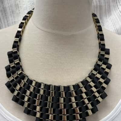 Lovisa Women's Necklace Black & Gold 