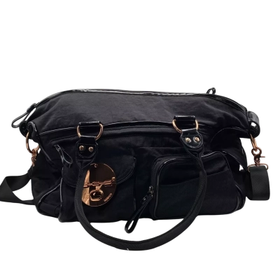 Large 40 x 25 x 20 cm Mimco Womens Tote Bag Black   (HB1)