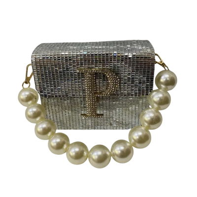 Womens Silver / White P Demented Bag 