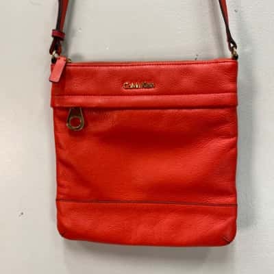 Calvin Klein Womens Handbag / Shoulder Bag Orange 