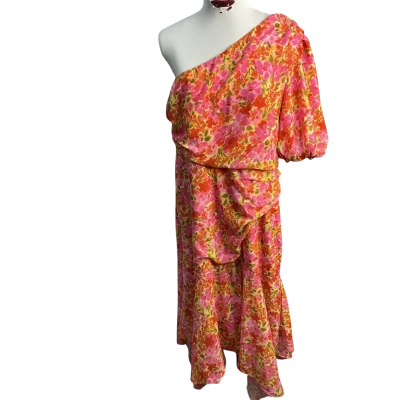 Spicy Sugar Womens  Size 16 Off The Shoulder Dress Floral / Pink  