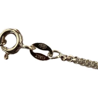 Angus & Coots Womens Necklace / ‘J’ Heart-shaped Pendant Sterling Silver 