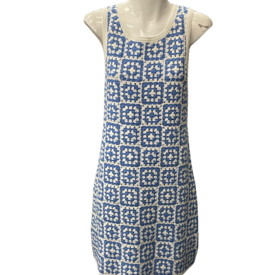 Seed Teen Size 16 Dress Blue / White 