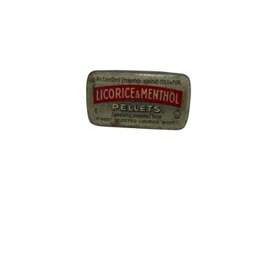 Licorice & Menthol pellets tin