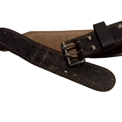  Men's Padded Leather Weight Lifting Belt 4 "