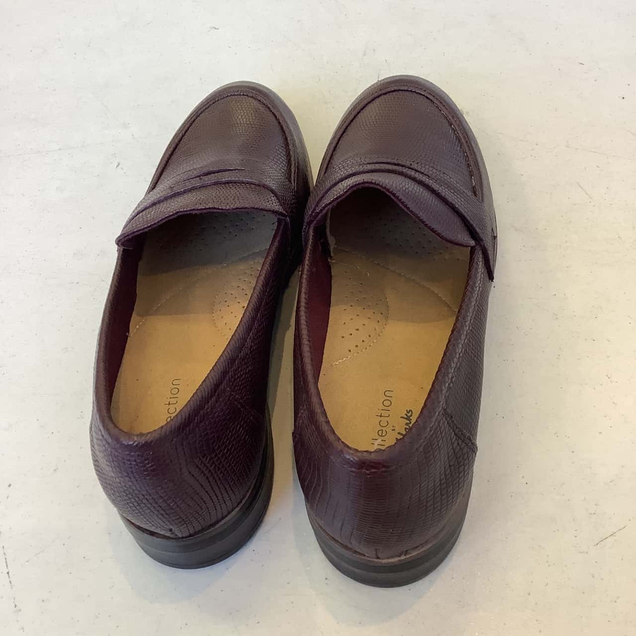 Clarks Womens Size US 8.5 Trish Rose Leather Loafers Burgundy(s) - Used ...