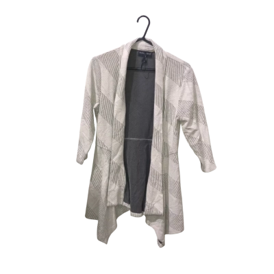 Frank Lyman White/Black Striped Jacket Size 12