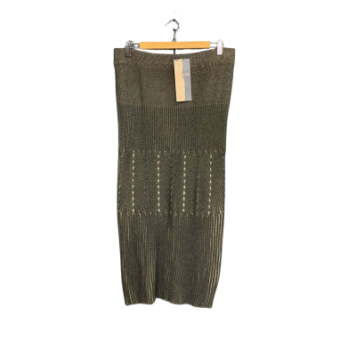 Liz Jordan Black & Nude A line knit skirt Women's size 12