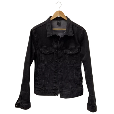 Silent Theory Mens  Size S Denim Jacket Black  