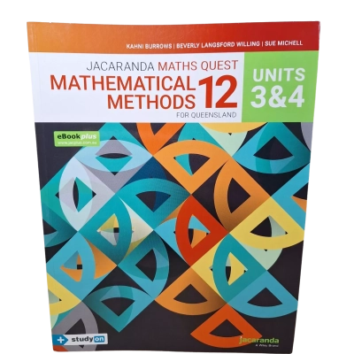 Jacaranda Math Quest Mathematical Methods 12 for Qld Units 3 & 4