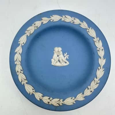  Wedgwood Jasperware Blue Round Trinket Dish