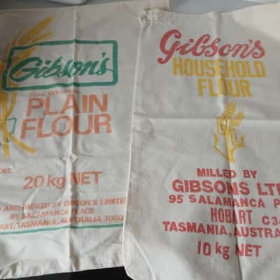 Old Flour Bags Gibsons from Salamaca Hobart Tasmania