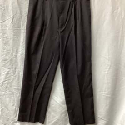  MensAlain Delon Paris Pants   Size 38 Dress Pants Black  D