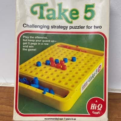 Vintage 1977 Take 5 puzzle game with instructions **missing pieces**