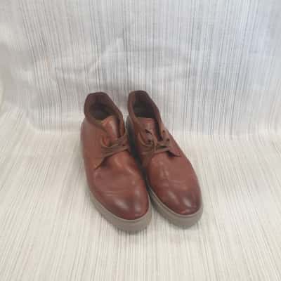 Florsheim Shoe Company /Men's Brown Leather /Lace-up /Hi Ankle Fit Shoes Size 10 