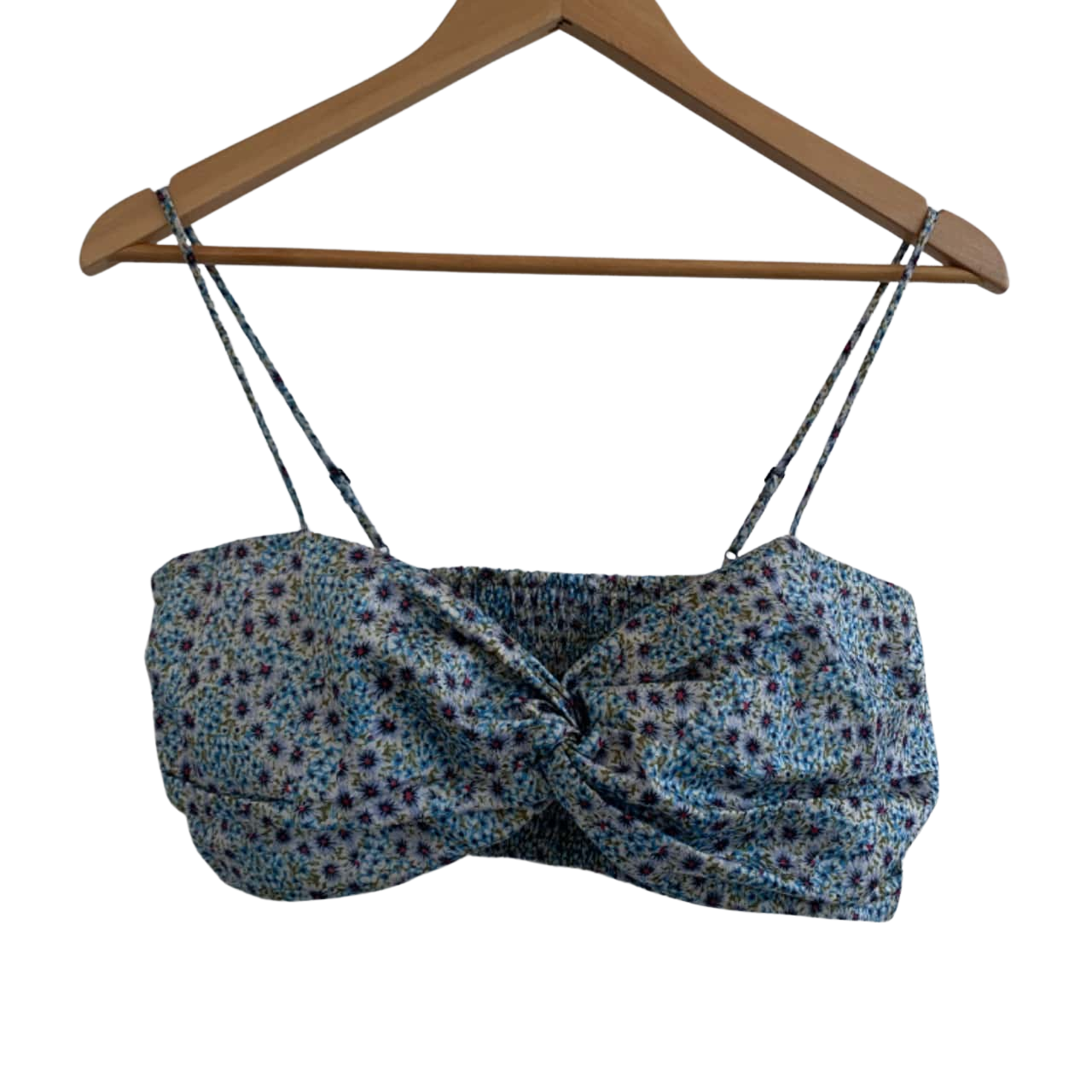 Zara Medium Blue Crop Top