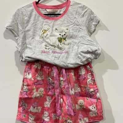 Peter Alexander Womens Pussy Cat  Size M Pyjamas Pink  