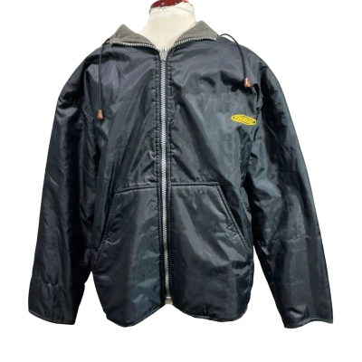 Piping Hot Mens  Size M reversible Blazer / Fleece Grey / Navy Blue 