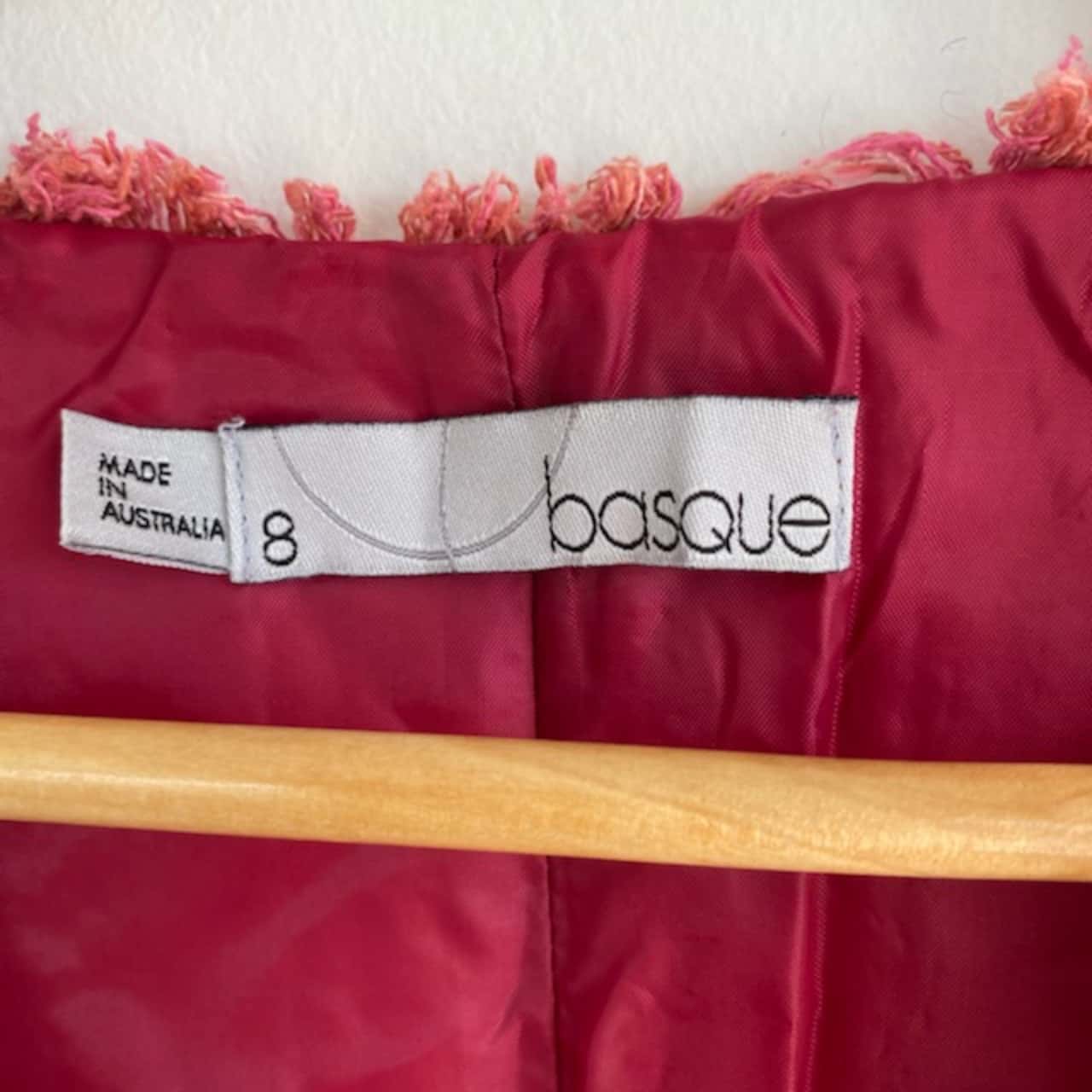 Basque Silk Pink Dress Australian Made Size 8 / S(s)