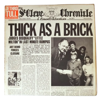 Jethro Tull – Thick As A Brick Label: Reprise Records – MS 2072, Format: Vinyl, LP, Album Country: Australia Released: 1972 Genre: Rock Style: Prog Rock, Folk Rock