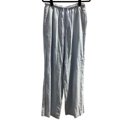 BNWT Cotton On Womens  Size 10 Wide Leg Pants Blue / Gingham RRP $49.99